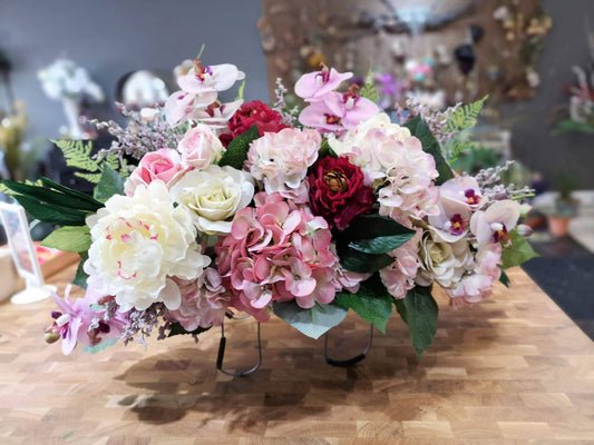 Stone top artificial flower customize