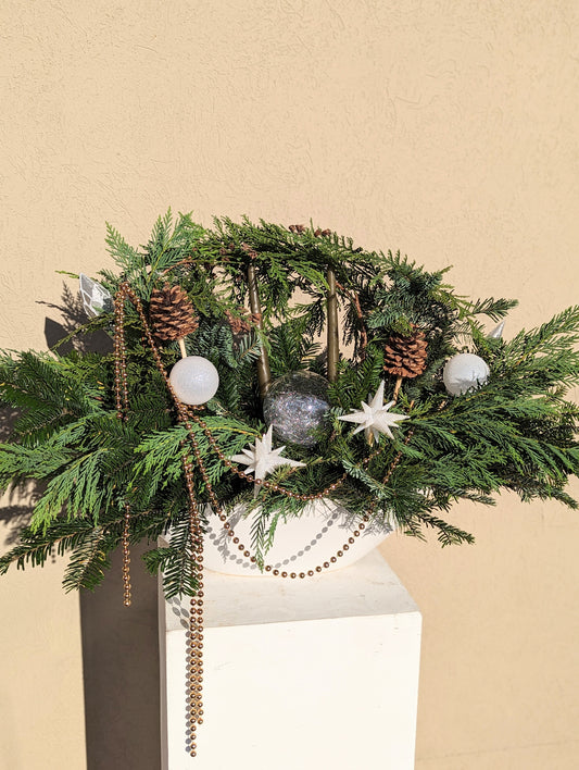 Baroque Style Christmas Centerpiece (medium size)