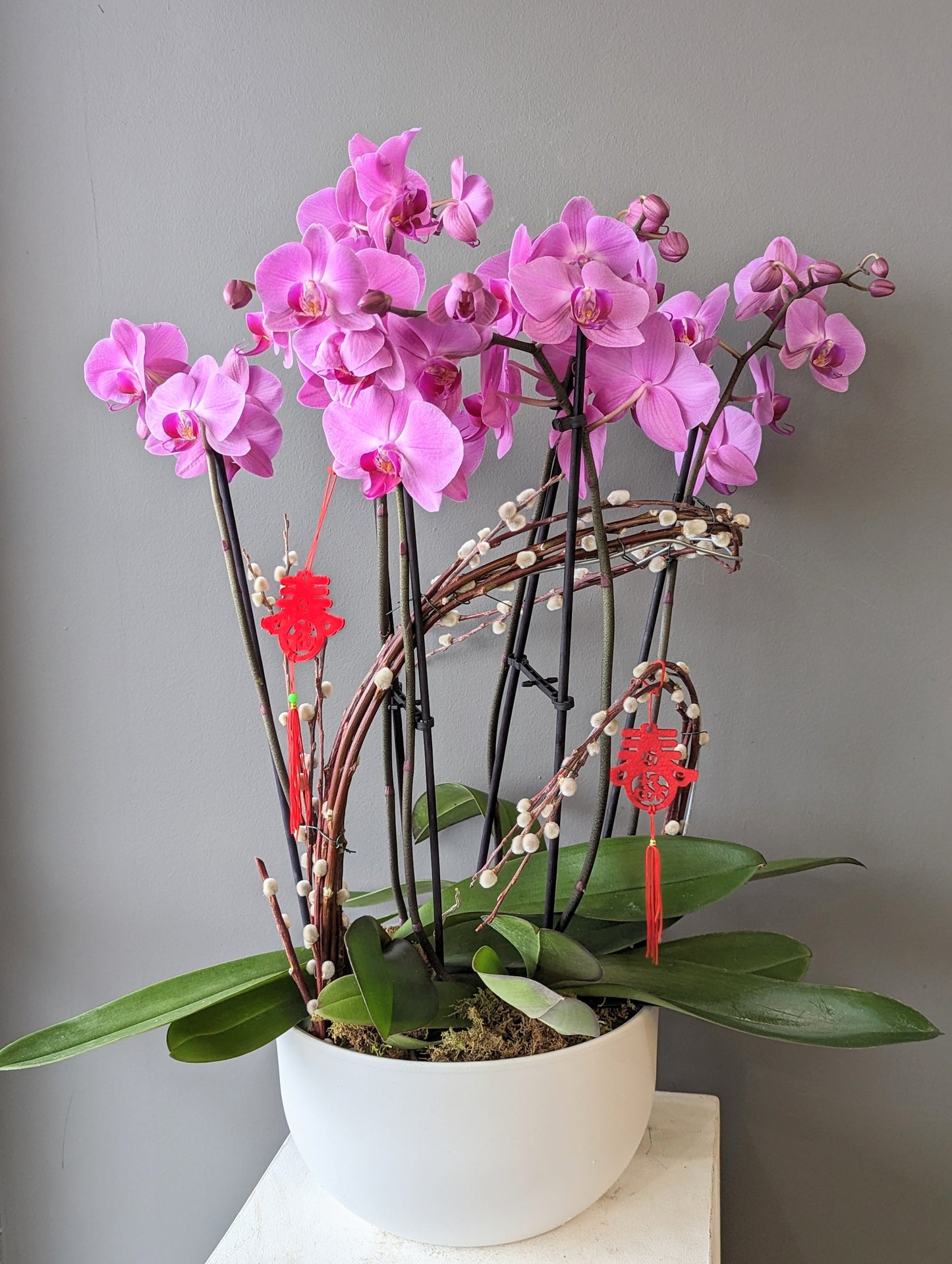 Orchids bowl (Large - Extra large) 030