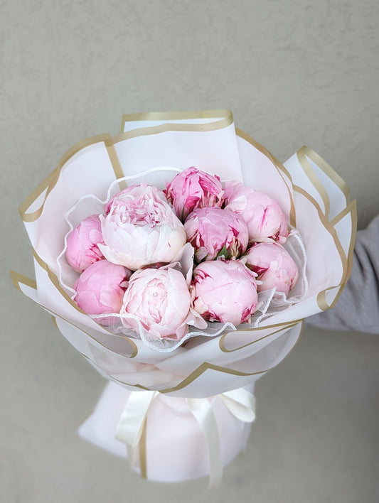 Peony Only bouquet (12)