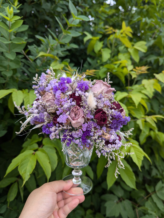 Dry Flower Arrangement in glass