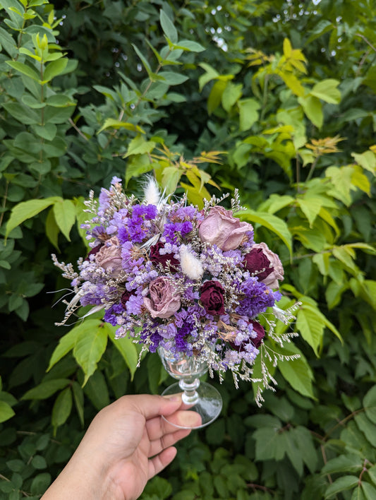 Dry Flower Arrangement in glass