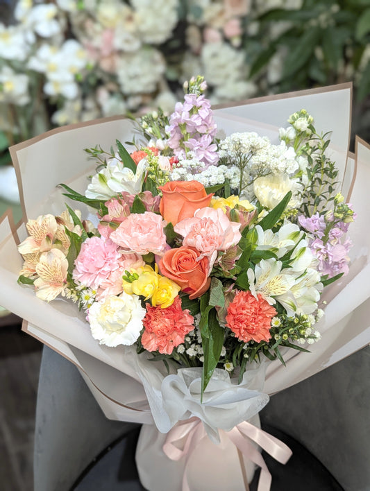 Orange refreshing sparkling designer choice bouquet ($89.99)