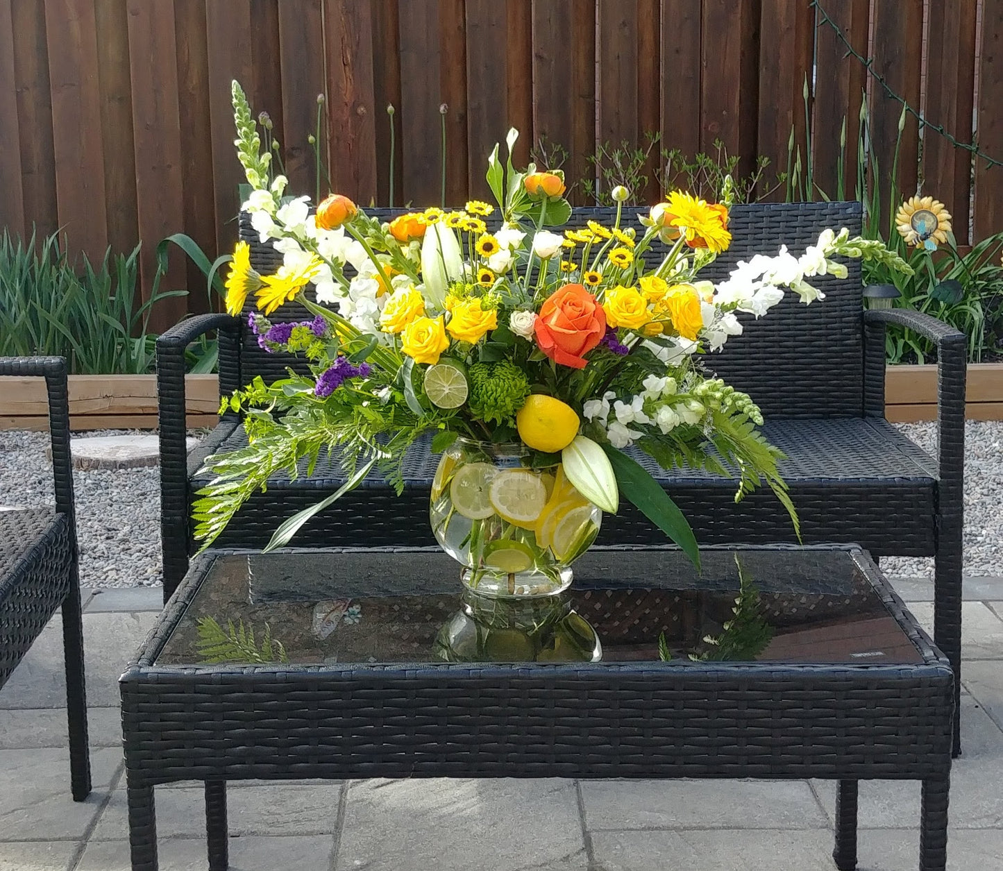 Fruit Punch Glass Arrangements