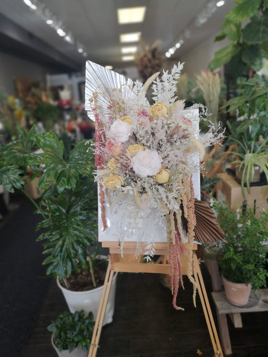 Canvas Dry Floral Arrangement