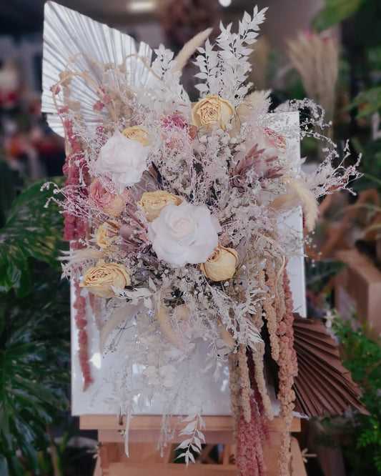 Canvas Dry Floral Arrangement