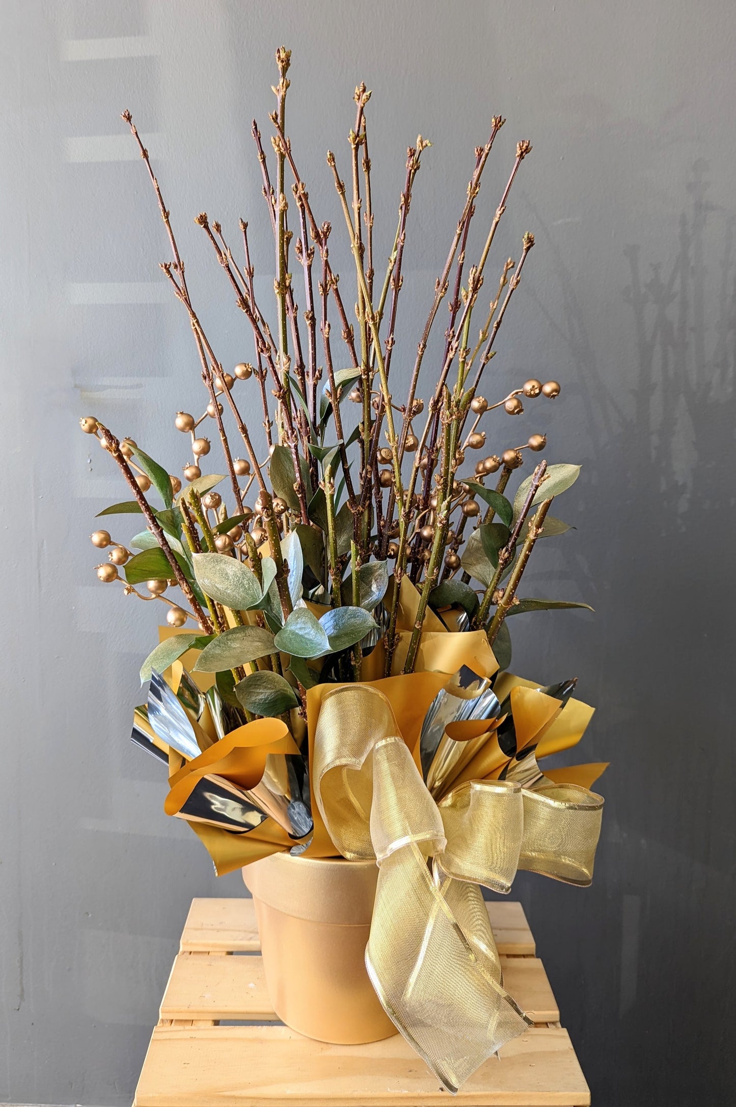 Gold lucky bucket 福桶 (中号新鲜寸寸金桶)