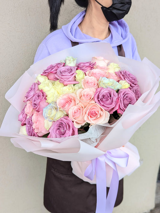 Just rose bouquet (50 mixed color)