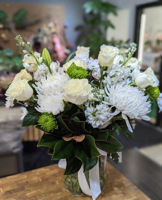 White fairy tale holiday arrangement (large size)