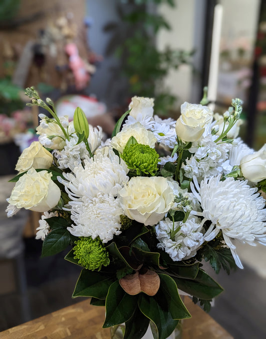 White fairy tale holiday arrangement (large size)