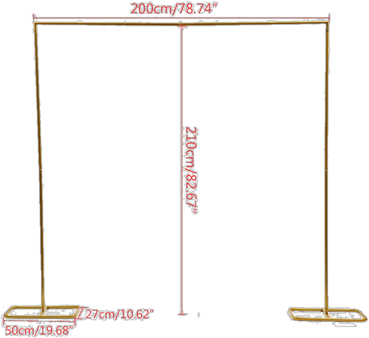 *rental* Metal wedding gold arch 78'' H X 82'' W $200 for 2 days