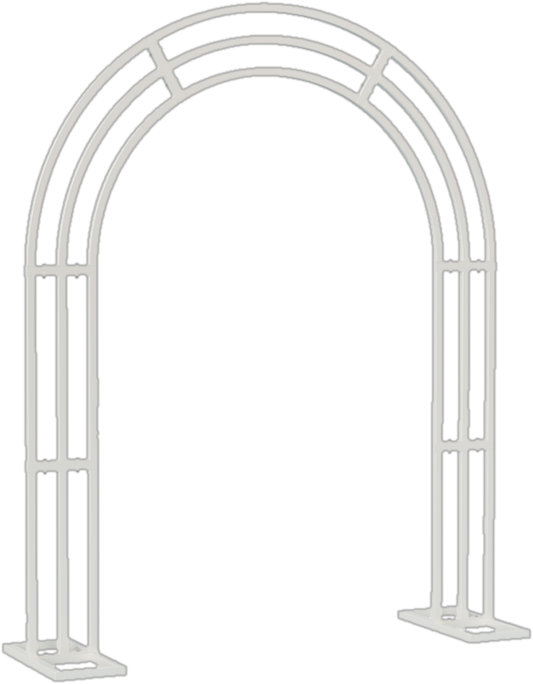 *rental* Metal wedding white arch 102.3'' H X 82.6'' W $250 for 2 days