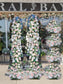 *rental* Deluxe faux flower arch pillar/ package 78'' H  for wedding