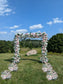 *rental* Deluxe faux flower arch pillar/ package 78'' H  for wedding