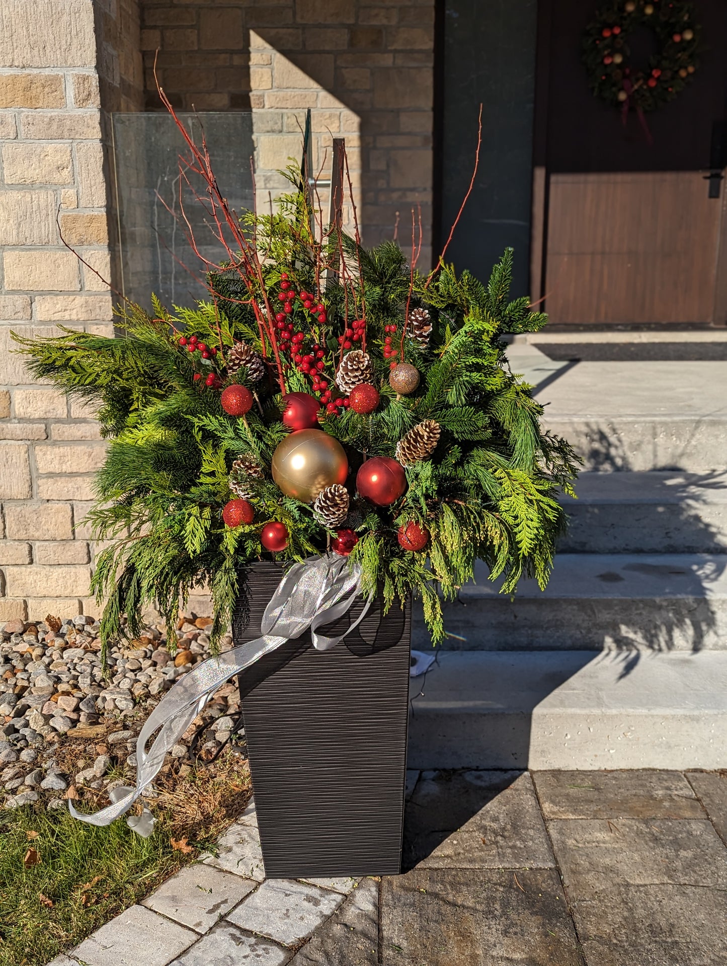 Customize Winter/Christmas Planter (002) (traditional color)