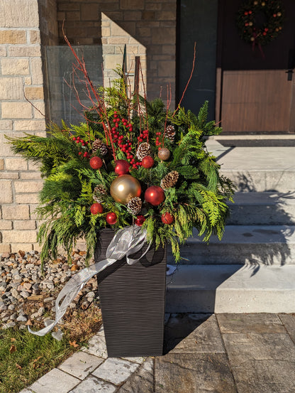 Customize Winter/Christmas Planter (002) (traditional color)