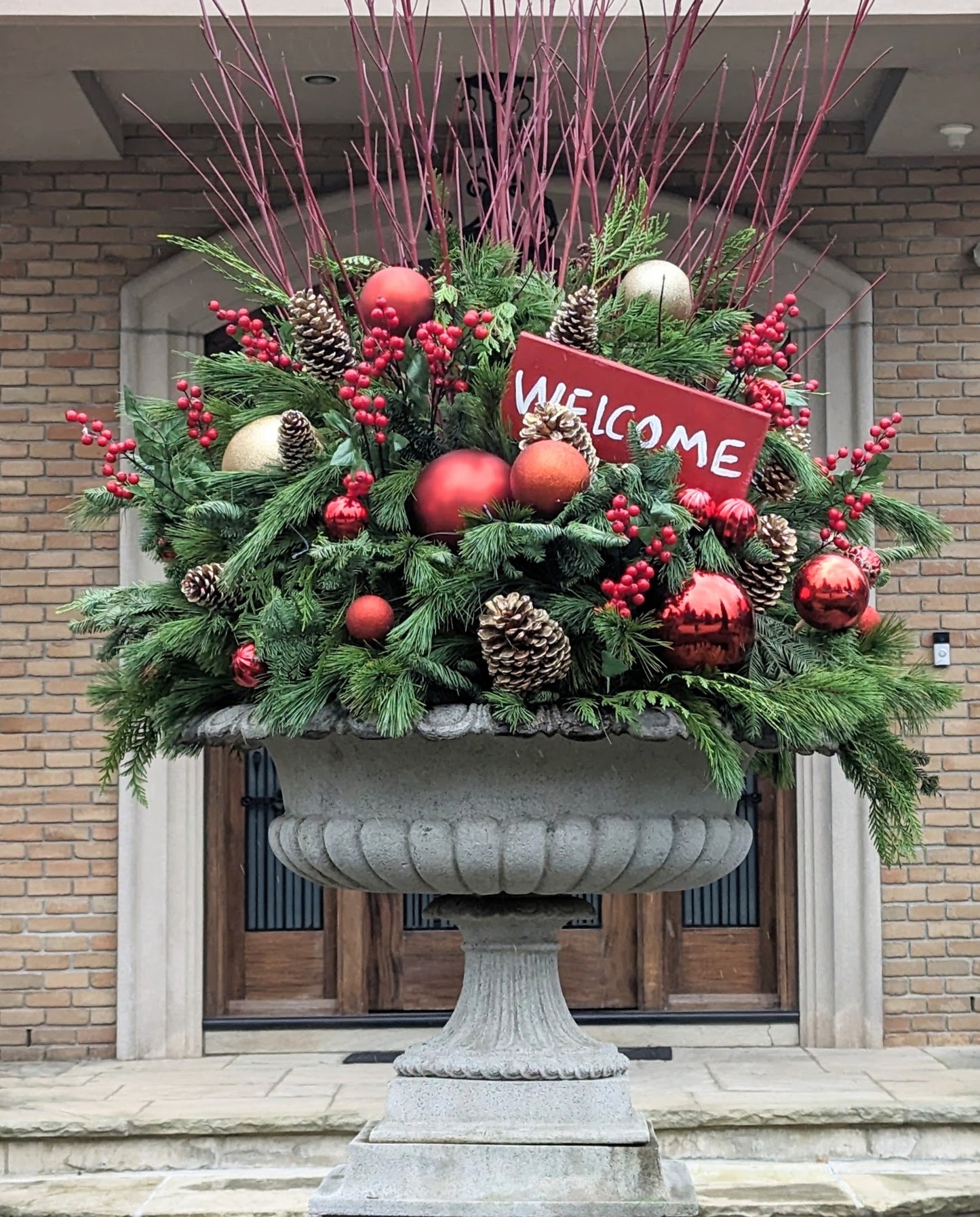 Customize Winter/Christmas Planter (002) (traditional color)