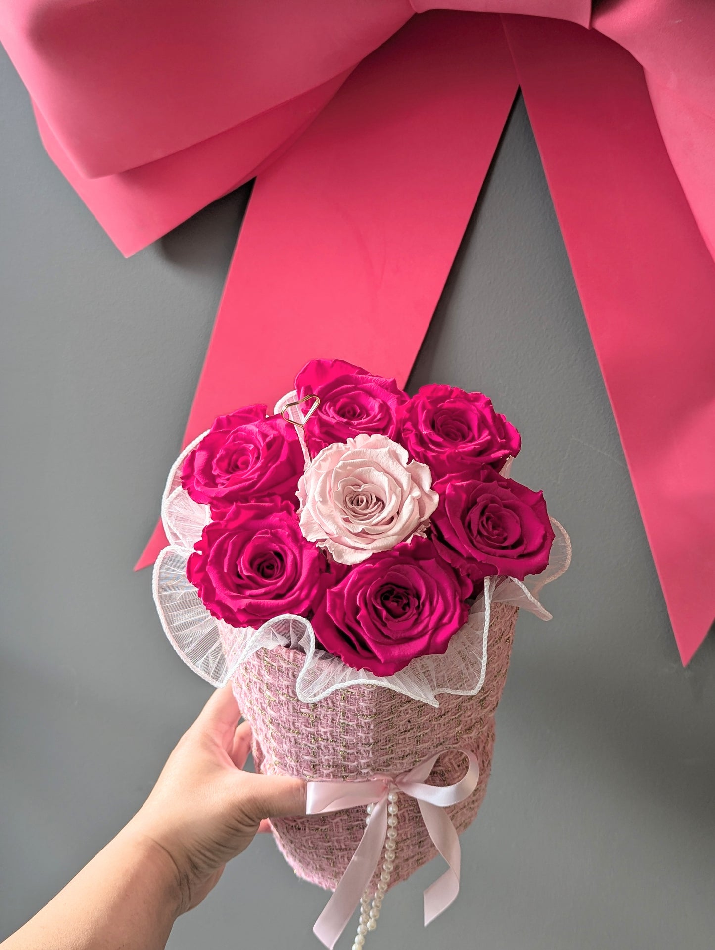 petty preserved rose bouquet (小巧永生花花束）