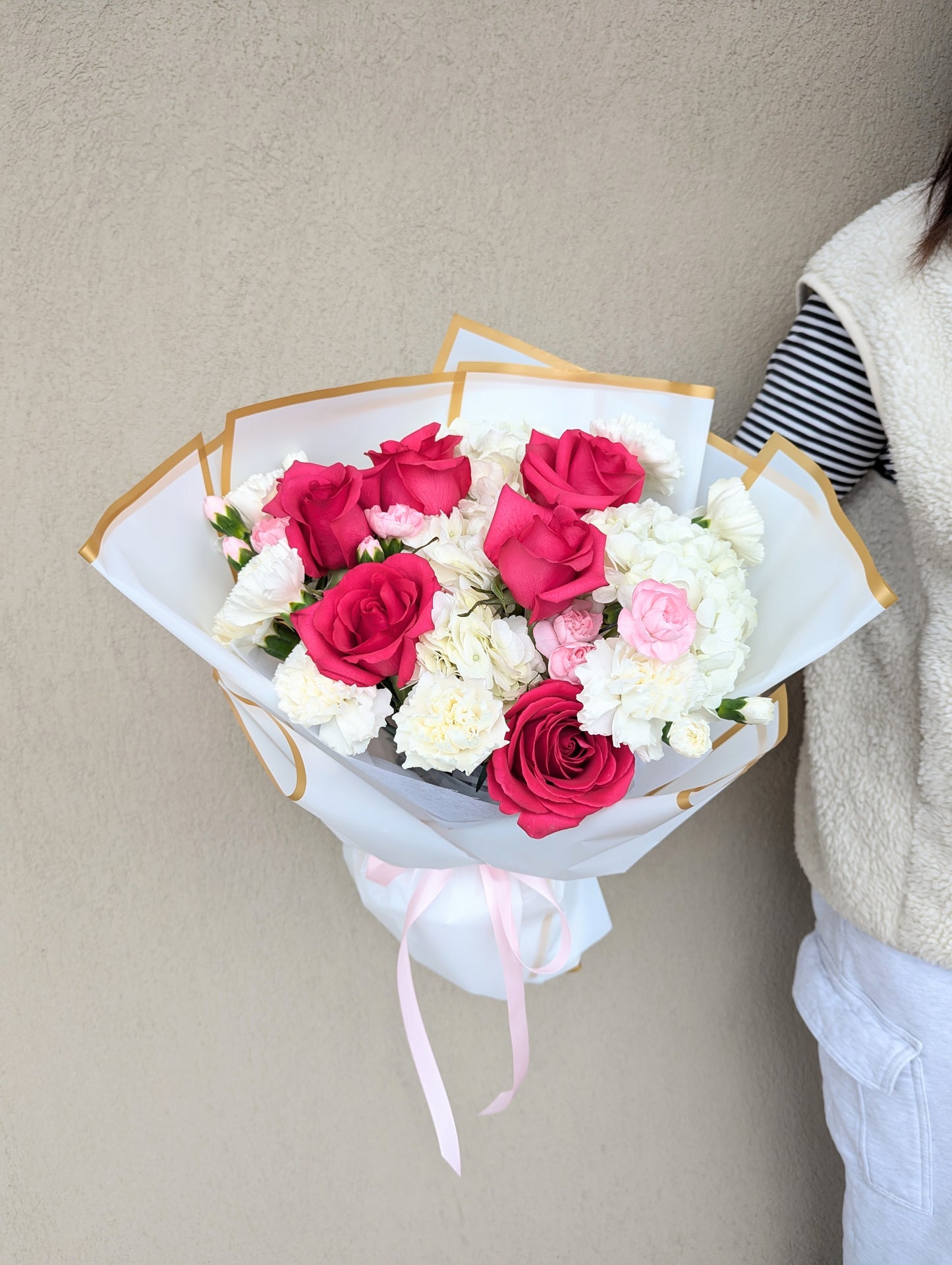 "Strawberry on CAKE" style bouquet $96 (New~)