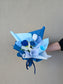 yarn knitted flower bouquet (medium size) 针织花束