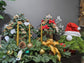 Christmas flat centerpiece with taper candles
