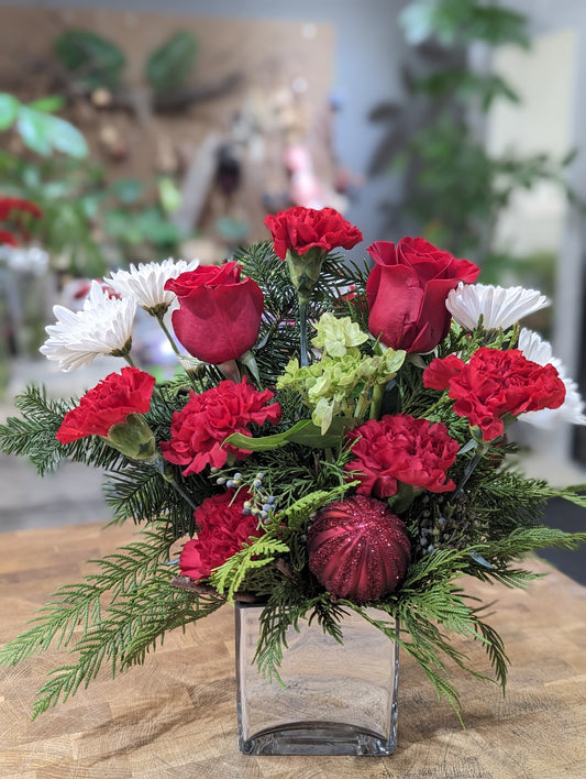 Silver mirror centerpiece (small size)